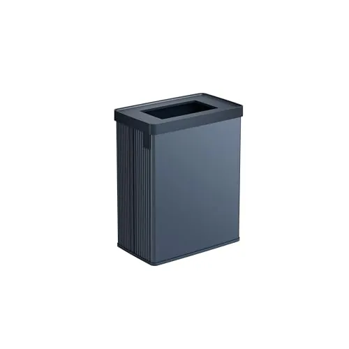 Curver Verto - Cubo de reciclaje de 54 L, 43,5x 26,5x 54,7cm, compartimentos duales, tapa de reciclaje, fácil clasificación, diseño elegante, color azul perla