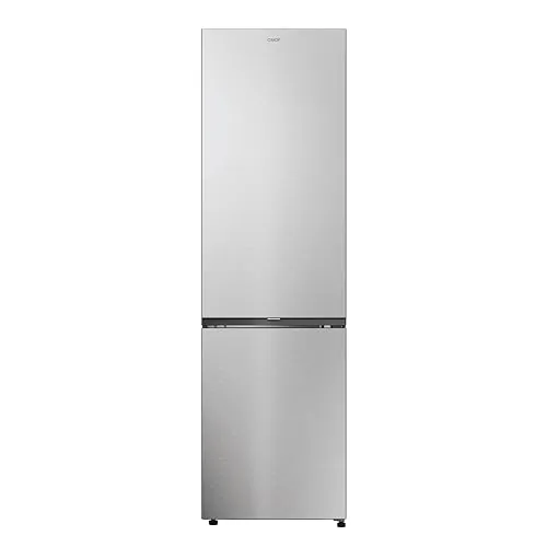CANDY Fresco 300 CNCQ2T620EX Frigorífico Combi, Capacidad 409L, Total No Frost Circle+, Cajón Verdulero, Control Electrónico de temperatura, 60cmx2m, Iluminación LED, Puerta Reversible, 38DB, Inox