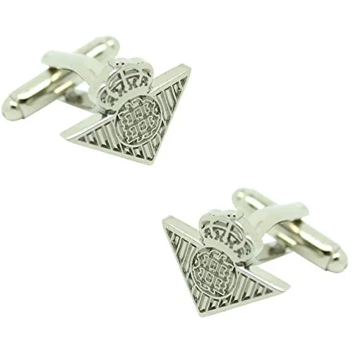 MasGemelos - Gemelos Real Betis Plateado Cufflinks