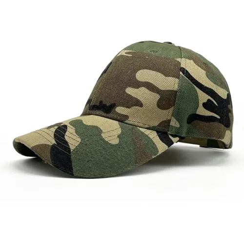 FUIPVGI Baby Gorra de Béisbol Niños Niñas, Camuflaje Visera Sombreros Niños, Ajustable Verano Transpirable Gorra del Deporte para Niños de 2 a 12 Años (Camuflaje Verde Militar)