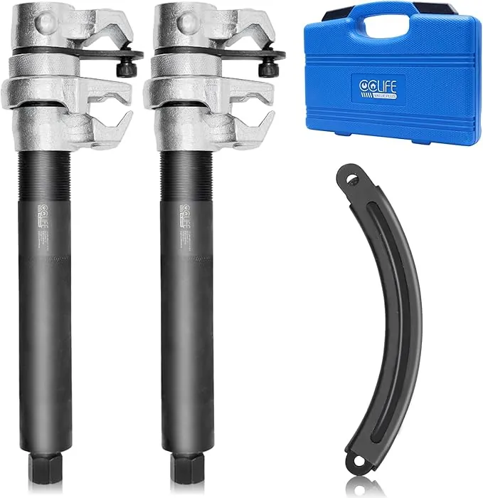 CCLIFE Juego de Compresor Muelles Amortiguador 1,2T útil para Cambiar Amortiguadores Máximo 280mm, DIB