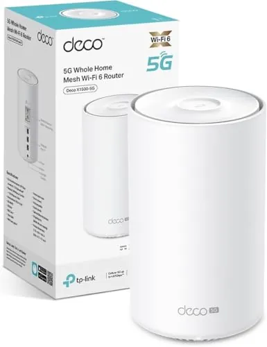 TP-Link Deco X1500-5G(1-Pack) - Router Mesh WiFi 6 con SIM, AX1500, 190m²