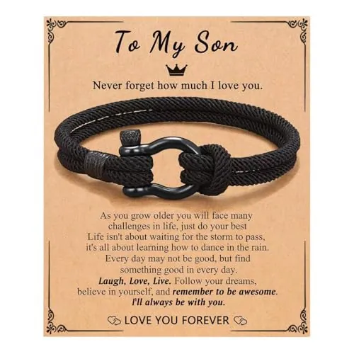 DIFLAX Pulsera Regalo Chico, Regalo Cumpleaños para Hijo, Regalos Juveniles Chicos, Pulsera Original para Adolescentes, Regalo para Chico 10-21 Años, Ideales para Cumpleaños, Perfecto para Amigo