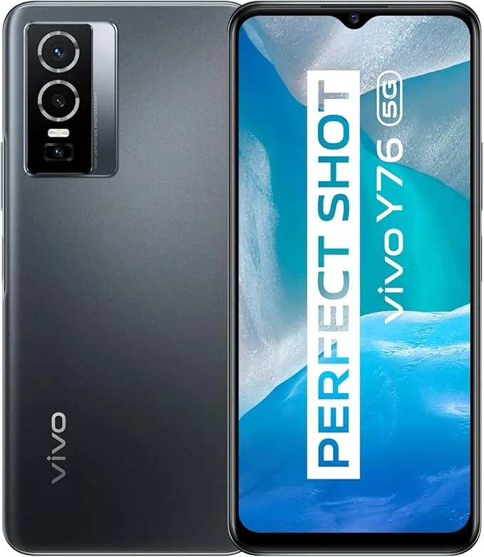 vivo Y76 Smartphone sin Contrato, Teléfono móvil con Tarjeta SIM Dual 5G y batería de 4100 mAh, 8 GB + 256 GB, Android 11, Cámara Principal de 50 MP, Carga rápida de 44 W