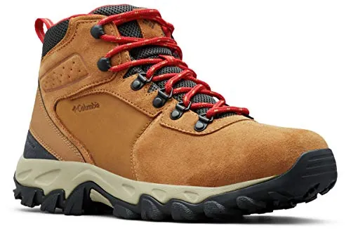 Columbia Newton Ridge Plus 2 Suede WP, Botas De Senderismo, Hombre, Rojo (Elk/Mountain Red 2024), 45 EU