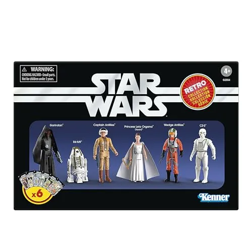 Star Wars La colección Retro, Nueva Esperanza, Pack de 6 Figuras coleccionables de 9,5 cm del Episodio IV
