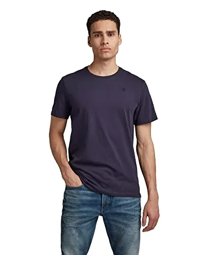 G-STAR Camiseta Base para Hombre, Azul (sartho blue D16411-336-6067), L