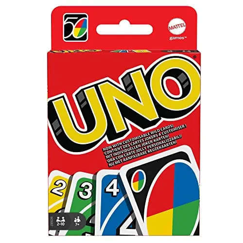 Mattel Games Juego de Cartas UNO, 7+ años, 2-10 Jugadores