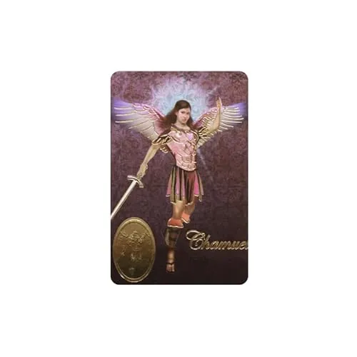 Estampa ARCANGEL CHAMUEL con Medalla, Religion/Religious Card