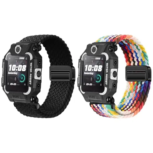 Gittos 2-Piezas Correa Compatible con imoo Watch Phone Z7/Z6/Z1 Niños Sport Pulsera para Chica Chico