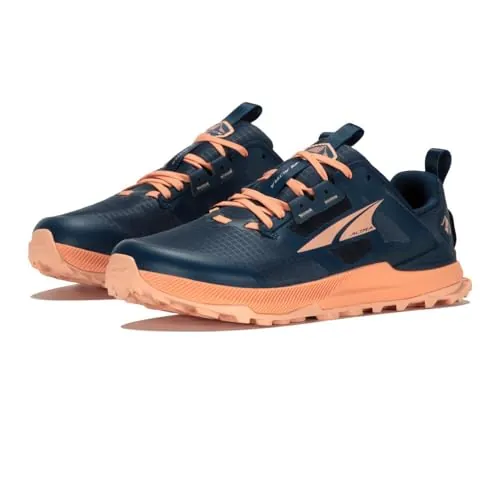 ALTRA Lone Peak 8, Zapatillas Mujer, Azul Navy/Coral, 38.5 EU