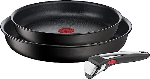 Tefal Ingenio Unlimited On - Juego de 2 Sartenes 22/26 cm, Aluminio
