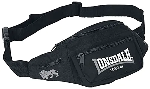 Lonsdale Riñonera Hip Negro/Gris
