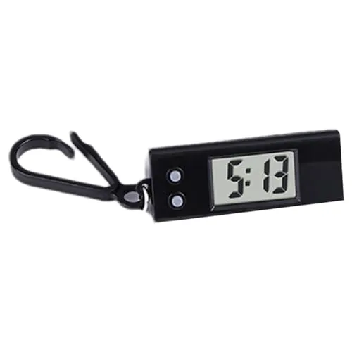 Reloj de Bolsillo Digital,Reloj de Bolsillo electrónico,Reloj electrónico pequeño para niños para Mochilas | Colgante de Reloj, Llavero preciso, Llavero silencioso y pequeño para Estudiantes
