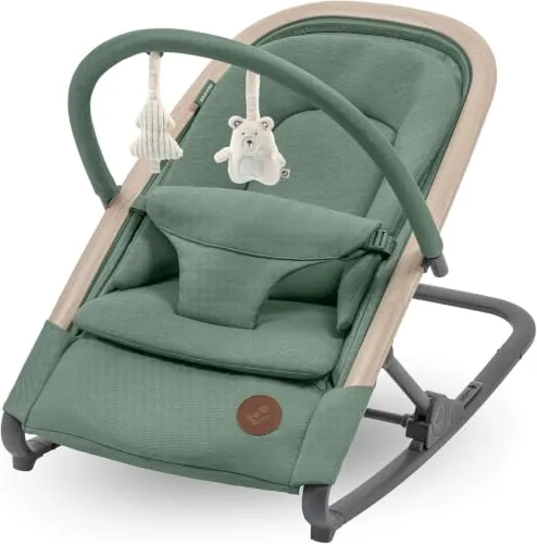 Maxi-Cosi Kori Hamaca Bébé 2 en 1 con Arco de Juegos, 0-15 kg, Beyond Green