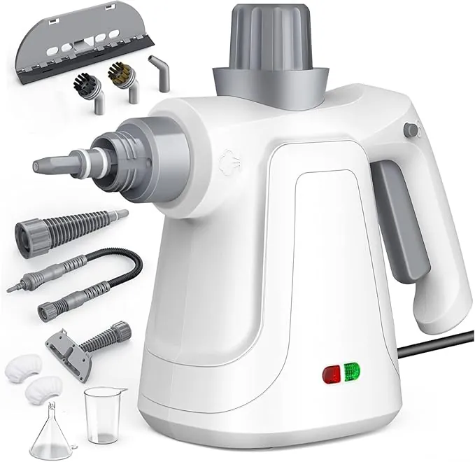 Vaporeta Limpieza Hogar, 3.2bar 400ml Limpiador a Vapor Vaporeta de Mano Steam Cleaner PortáTil Para Casa, Coche, Cortinas, Baños, Cocinas