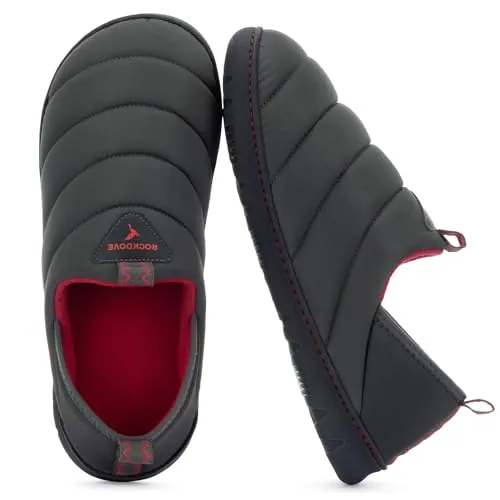 RockDove Zapatillas Pufflite para Hombre, 42 EU, Gris Oscuro Rojo