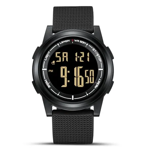 HANPOSH Reloj Hombre Relojes Impermeables para Hombres Reloj De Cuarzo Analógico Relojes De Pulsera para Hombres con Fecha Luminoso Casual De Moda Correa De Silicona