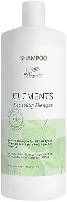 Wella Professionals Elements | Champú Renovador | Brillo y suavidad para el cabello | Sin Siliconas ni Sulfatos | Con Aloe Vera