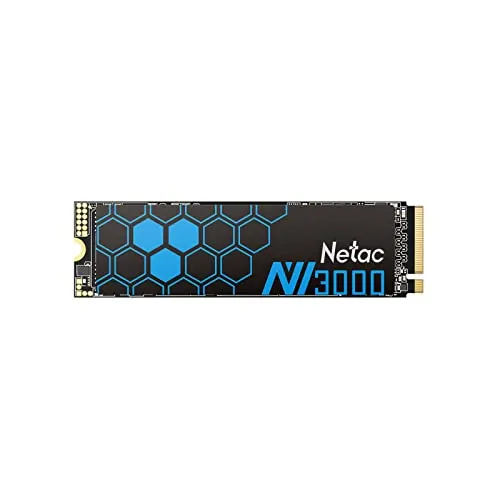 Netac SSD NVMe Interna 250GB PCIE M.2 2280 Unidad de Estado Sólido con Disipador de Calor 3D NAND de Alto Rendimiento para PC Gamers, Oficina, Videoclip y Diseño