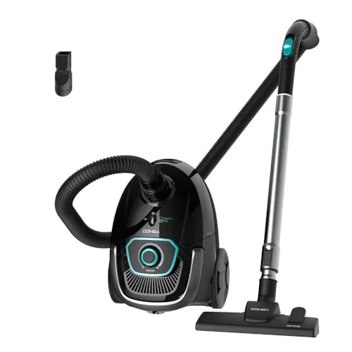 Cecotec Aspirador de Trineo con Bolsa de 2,5 L Conga Powerbag 2500 Plus. 850 W, Filtrado de Alta Eficiencia, Tubo Telescópico Metálico, Incluye Accesorios Aptos para Muebles y Esquinas