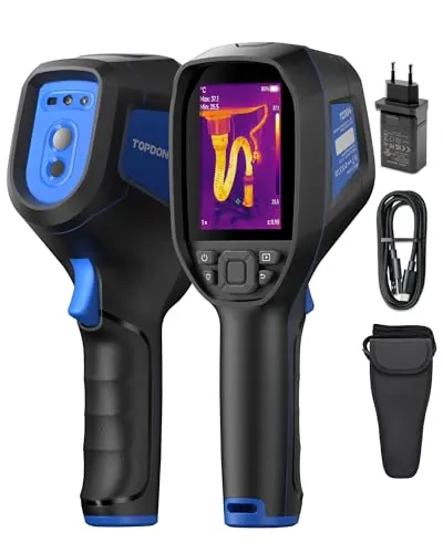 TOPDON Cámara Termografica TC004 con 512x384 Resolución TISR, 64GB, Wifi