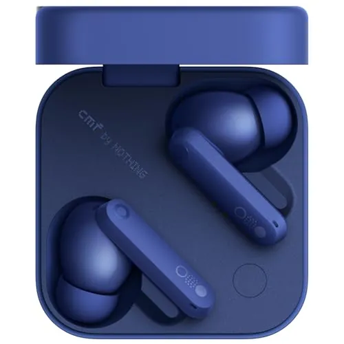 CMF by Nothing Buds Pro 2 Auriculares inalámbricos con Sonido HiFi, 50 dB Cancelación Activa de Ruido híbrida, 6 micrófonos HD y Efecto Audio Espacial, 2025 - Azul