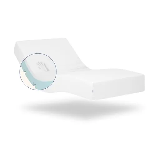 Geriafy - Colchón Viscoelástico para Cama Articulada 105x200 cm | Funda 100% Tencel Suave y Transpirable | 20 cm de Grosor | Firmeza Media-Alta | Apto para Somier, Base o Canapé