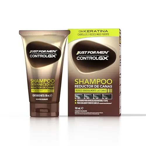 Just For Men Control GX Champú Reductor Canas Hombre, con Keratina, 118ml