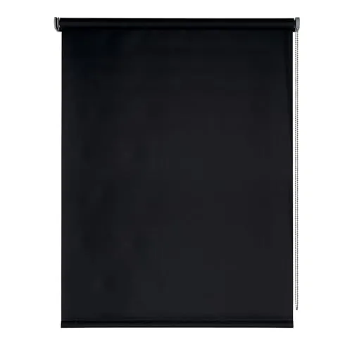 STORESBASIC Estor Enrollable Opaco Night Blackout Negro 60x180 (Ancho x Alto)