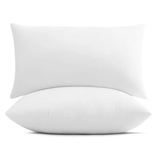 EASY SPEED Relleno Cojin 30x50 (2 Unidades), Relleno de Cojín Fibra Hueca Siliconada 100% Poliéster,Suave Sofa Cojines Decorativo Cama,para Casa, Dormitorio
