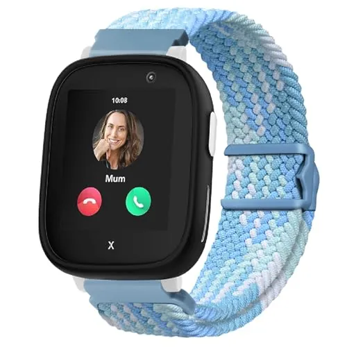 Lurmerea 20mm Correa de Nylon Tejido Magnético Compatible con Xplora X6 Play/Pro/Gen 2, Impermeable Cómoda Duradero Suave Ajustable Pulsera de Repuesto para Anio 6/5 Niñas Niños