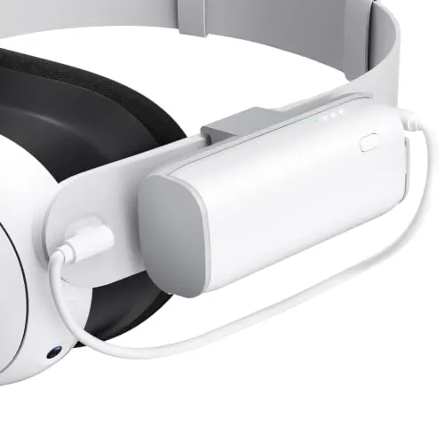 SUPERUS Paquete de batería para Meta Quest 3/3S y Oculus Quest 2, 5000 mAh, PD20W de carga rápida, tiempo de reproducción extra de 2 a 3 horas, compatible con correas originales y Elite, accesorios de