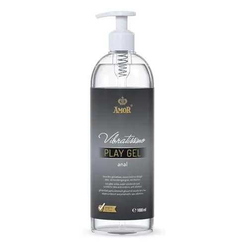 Vibratissimo Play Gel Anal 1000 ml | Lubricante extra deslizante | Geles a base de agua | Gel lubricante adecuado para juguetes de silicona y condones de látex | lubricación a base de agua