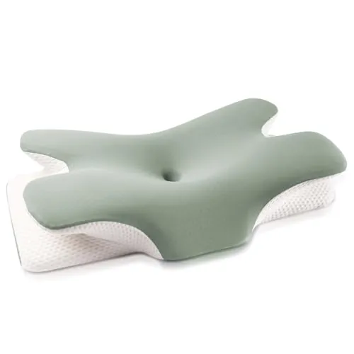 MULISOFT Almohada Cervicale 2 en 1 Almohada Ergonómica Espuma Viscoelástica