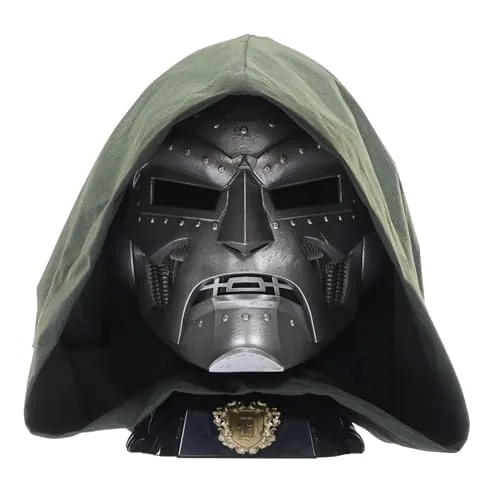 Hasbro Marvel Legender Series, Doctor Doom, Casco Premium, Cosplay, Juegos de rol, Capucha Removible, Base para Exhibir, Escala 1:1, Idea de Regalo