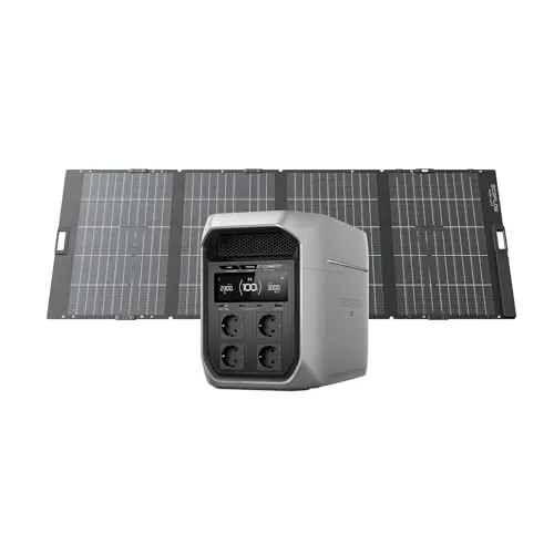 Generador Solar EF ECOFLOW Delta 3 MAX Plus con Panel Solar de 400 W
