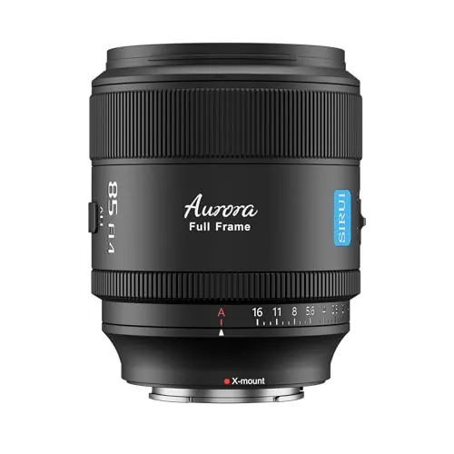 SIRUI Aurora 85mm F1.4 Lente de Enfoque Automático de Fotograma Completo para X Montura Cameras, Lente telefoto Prime para Retratos para X-A, X-E, X-T, X-Pro Series, X-H2/H2S, X-S10/20 (X Montura)
