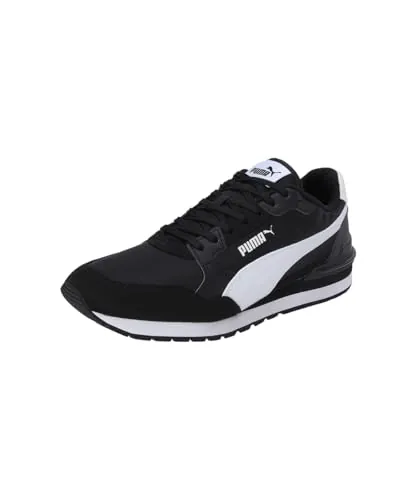 PUMA Unisex ST Runner v2 NL Sneakers, Puma Black-Puma White, 43 EU