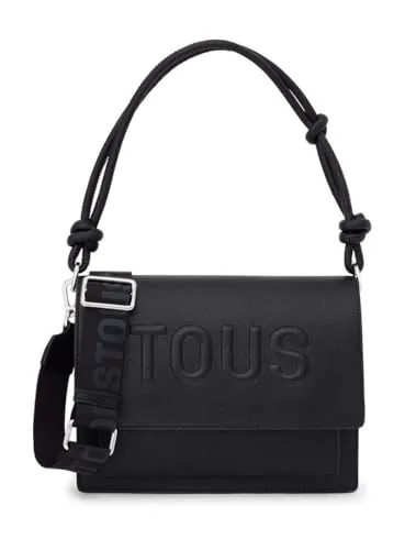 TOUS Bandolera Mediana Audree Negro, Para Mujer, Medidas 18 x 25 x 12,5 cm, Colección Tous La Rue New