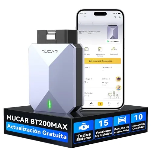 MUCAR BT200 MAX AI Accesibilidad Adaptador Bluetooth OBD2