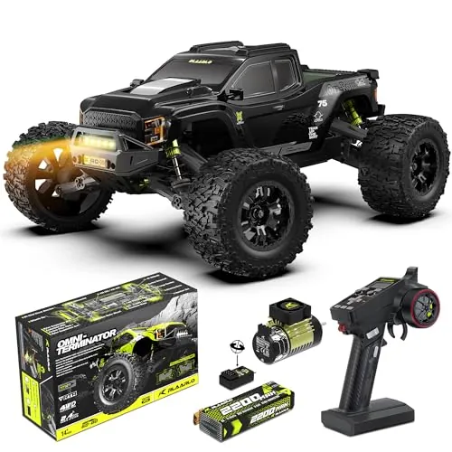 RIAARIO Coches Control remoto Mini 1:10 RC sin Escobillas para Adultos Max 50 mph Todo Terreno Camiones de Recreación Eléctricos Todo Terreno Monster Trucks 4WD Camión Control remoto Impermeable con