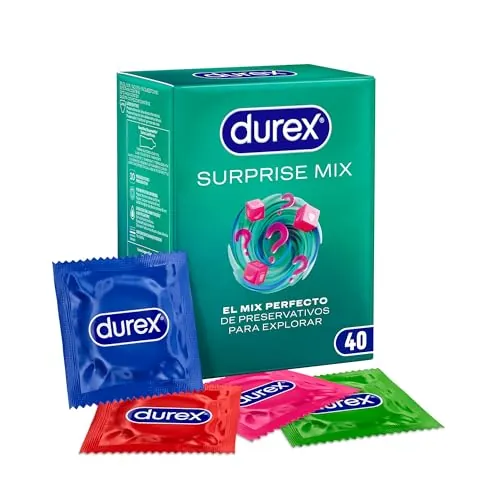 Durex Preservativos Surprise Mix, selección de 40 condones