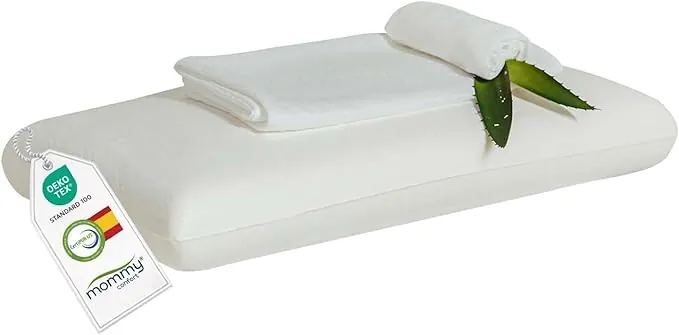 Almohada Viscoelástica 90 cm Núcleo Compacto Memory Foam Adaptable Funda Interior Incluida Funda Lavable con Cremallera Ergonómica Termorreguladora Suave y Transpirable