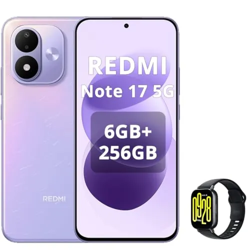 XIAOMI Redmi Note 17 5G 6+256GB, Púrpura, Incluye Reloj Inteligente