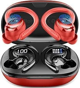 Auriculares Inalámbricos Deportivos 2026, 60H, Sonido por App, HiFi Estéreo