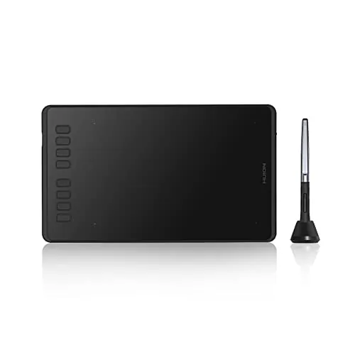 HUION H950P Tableta Gráfica, 8 Teclas de Acceso Rápido | Tableta Digital Compatible Android, Windows y macOS, Lápiz sin Batería, Educación a Distancia y Conferencias