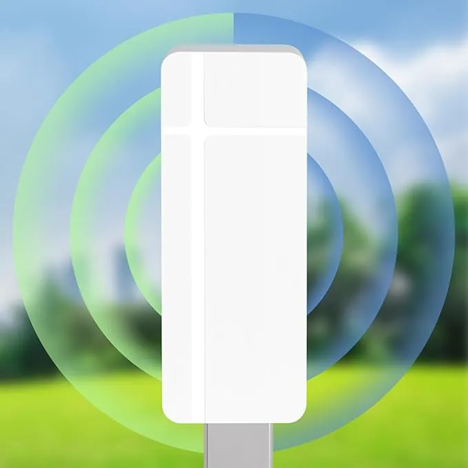 Repetidor WiFi Exterior, 1200M Amplificador Wi-Fi Resistente IP65, Doble Banda 5Gy2.4GHz, Repetidor WiFi Potente Inalámbrico con 16 dBi Antena Oculta Integrada, Repeater/Ap/Router Modo