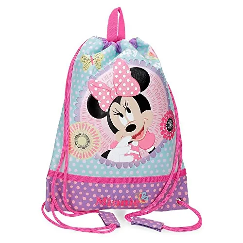 Disney Minnie Today is my Day Bolsa de Merienda Morado 27x34x10 cms Poliéster