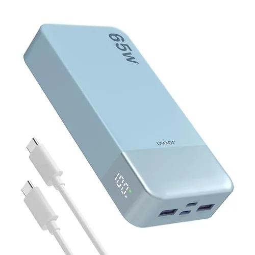 JUOVI Power Bank 65W 20000mAh Cargador Portátil Laptop